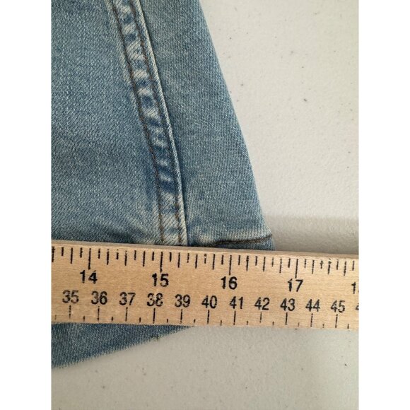 wrangler Retro Trumpet flare jeans light denim distressed western 90s sz 29x34 - Picture 8 of 12